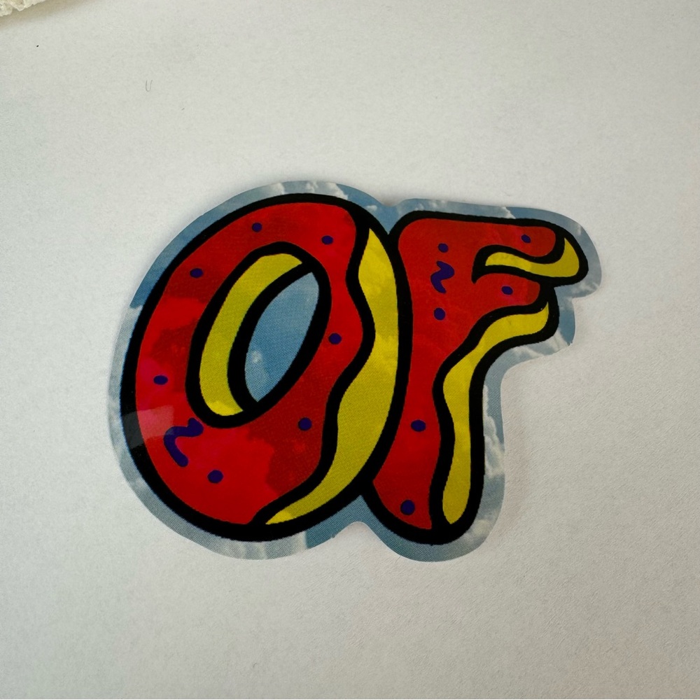 Odd Future Red and Yellow Sticker